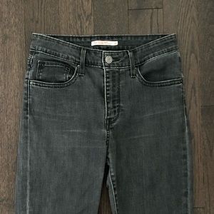 Levi’s 721 Charcoal Grey High Rise Skinny Jeans